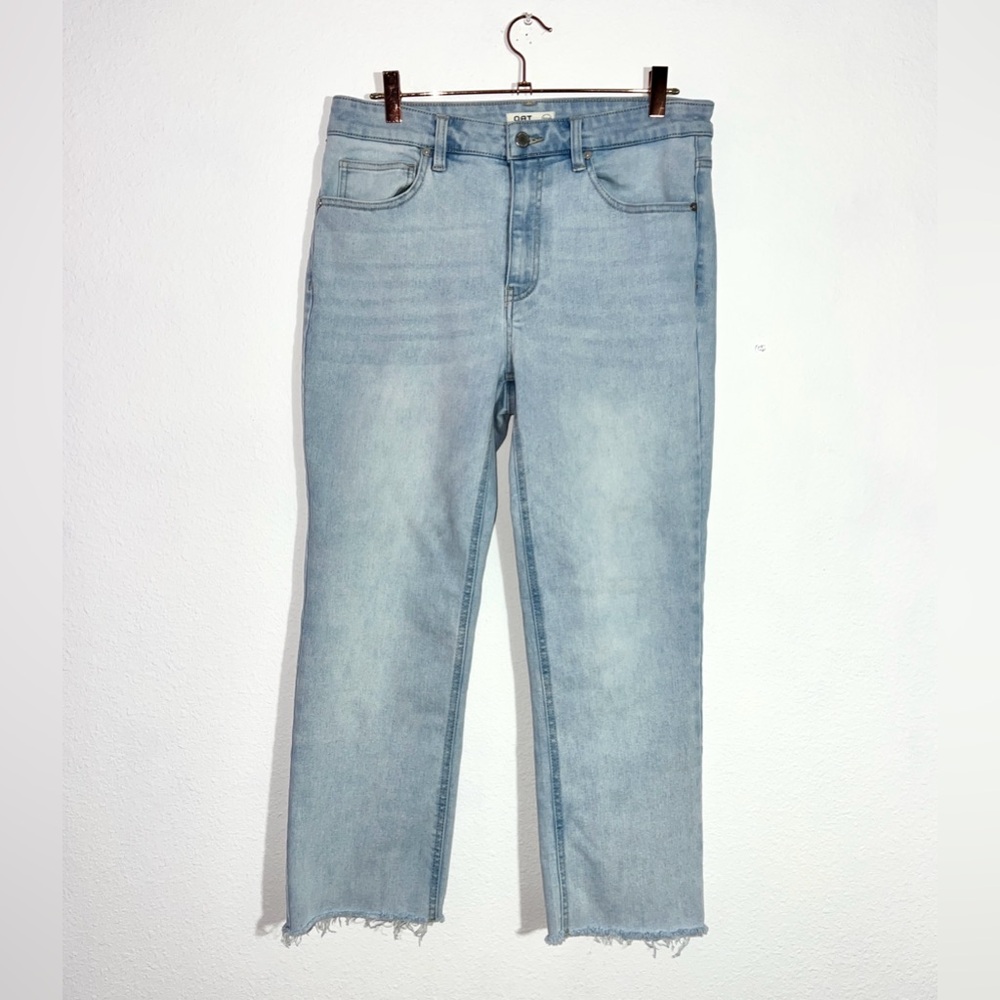 OAT New York Straight Leg Jeans Womens 10/30
Blue Raw Hem High Rise Denim